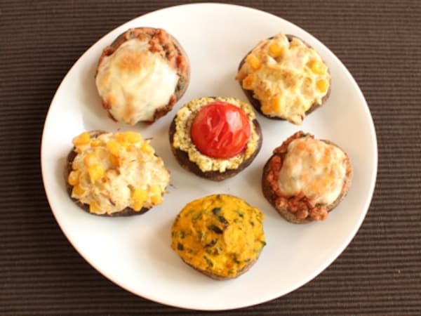 焼きしいたけのカナッペ