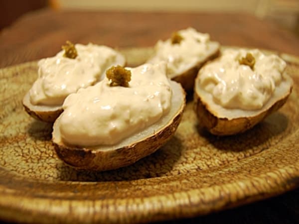 里芋のくるみ味噌ヨーグルト