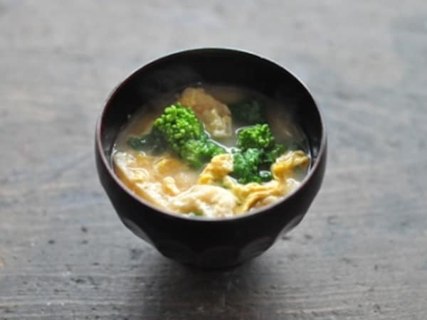 菜の花と溶き卵のお味噌汁 菜の花と溶き卵のお味噌汁