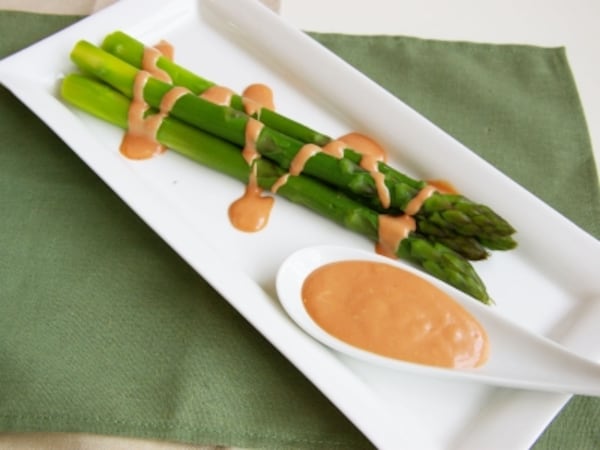 アスパラガスのオーロラソースがけ アスパラガスのオーロラソースがけ