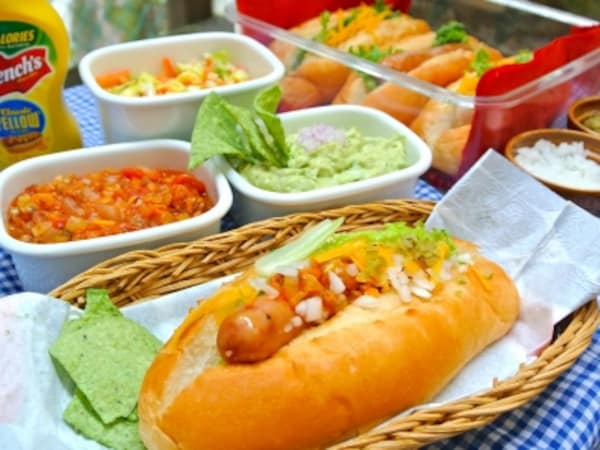 食べやすいホットドッグ