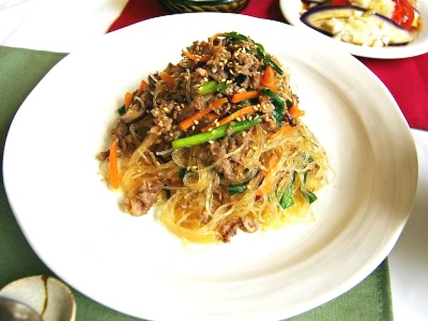 甘辛の春雨が麺感覚♪韓国風チャプチェ