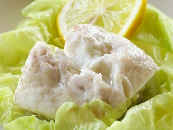 白身魚のキャベツ蒸し