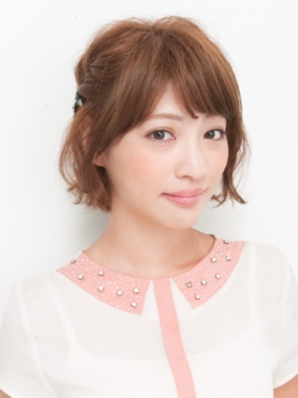 ショートフェミニン編みこみアレンジ ヘアアレンジ All About