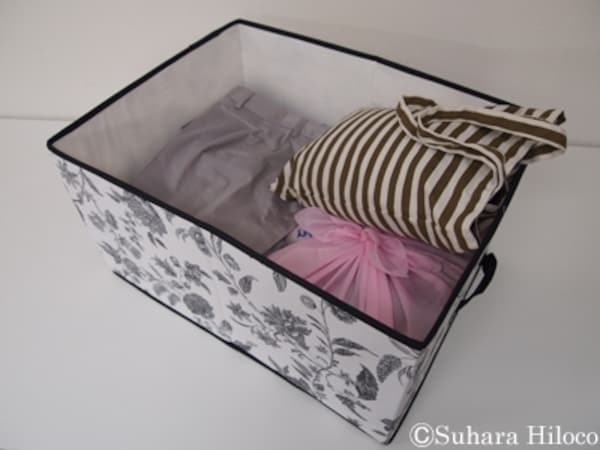 詰めて入れるだけの簡単仕切り。  詰めて入れるだけの簡単仕切り。