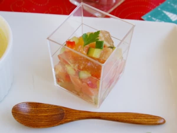 サーモンと野菜のジュレ