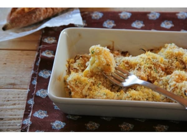 カリフラワーのパン粉焼き