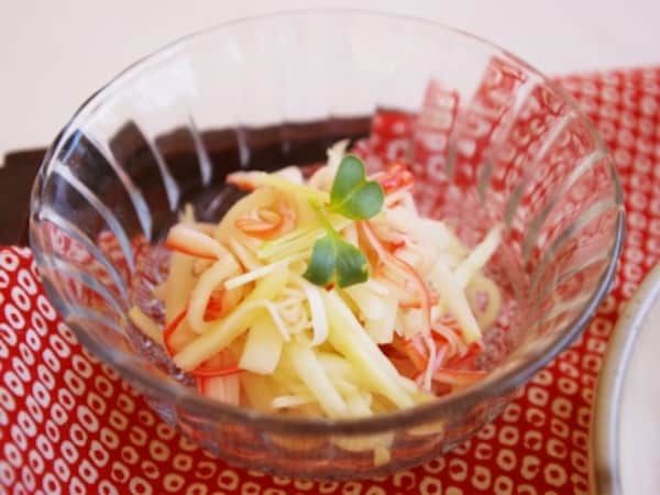 【10分】大根とカニカマの酢の物  【10分】大根とカニカマの酢の物