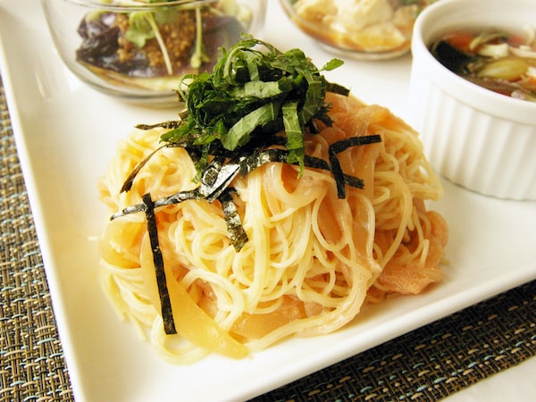 いか明太子の冷製パスタ  いか明太子の冷製パスタ