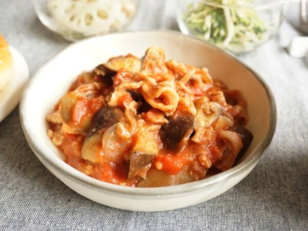 圧力鍋で作るなすとポークのトマト煮 圧力鍋で作るなすとポークのトマト煮