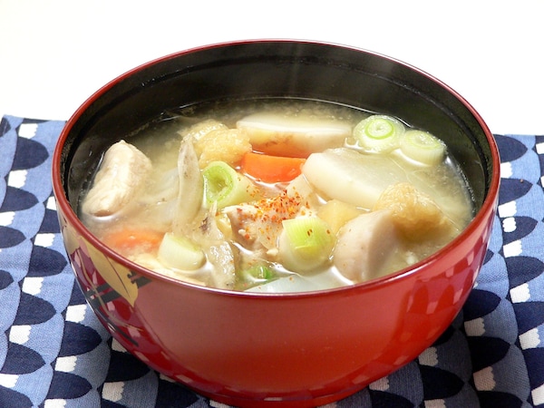 目からうろこ！りんご入りみそ汁