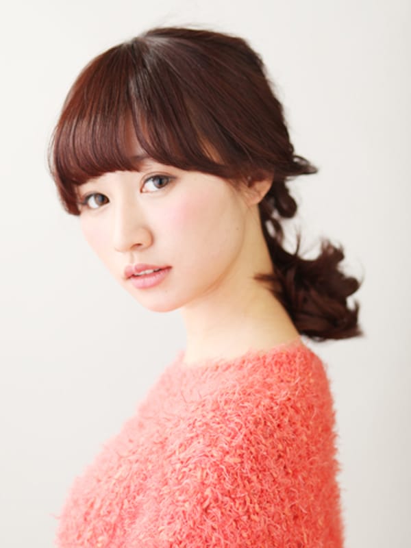 こなれ感大のひとつ結びアレンジ