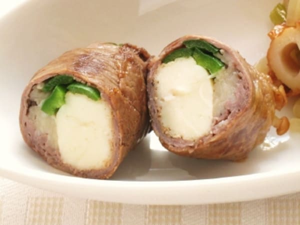 えのきと厚揚げの肉巻き