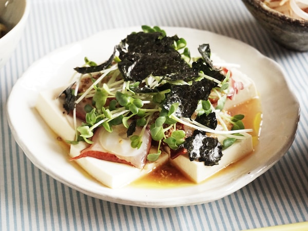 さっぱり旨! タコと豆腐の和風カルパッチョ  さっぱり旨! タコと豆腐の和風カルパッチョ