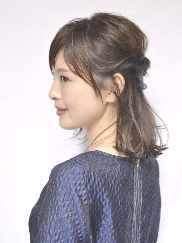 ふわくしゅハーフアップ  ふわくしゅハーフアップ