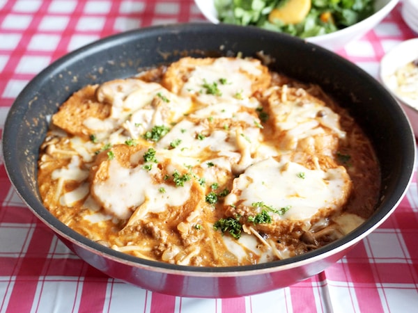 キノコのフライ"パン"グラタン