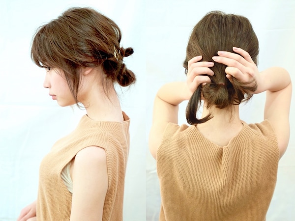 7. 染めるほどの量でなかったら……まとめ髪で白髪をカモフラージュ  7. 染めるほどの量でなかったら……まとめ髪で白髪をカモフラージュ