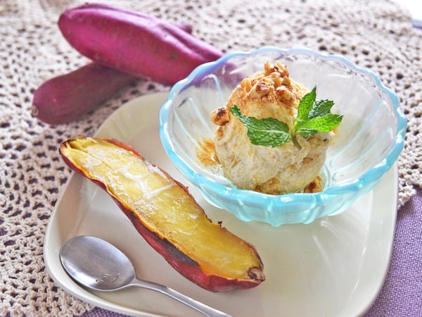 余った焼き芋で作るアイスレシピ2種