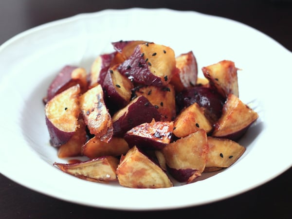 揚げずに! ヘルシー大学芋  揚げずに! ヘルシー大学芋