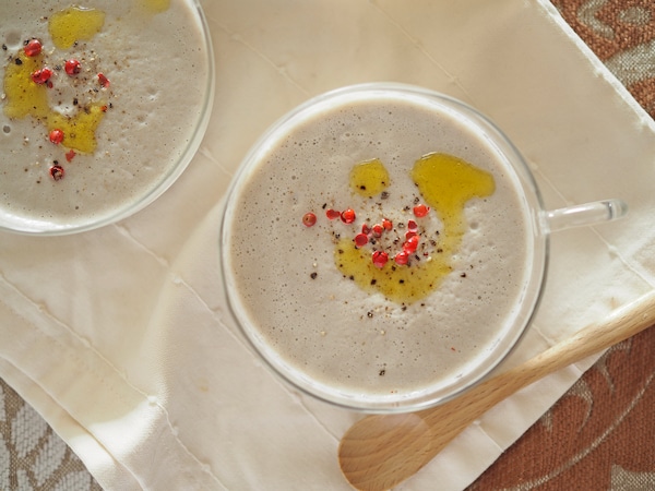 まいたけたっぷり豆乳ポタージュ