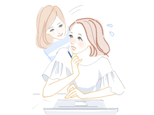 優しい顔に見えるメイクで眉間の印象をさり気なくカバー