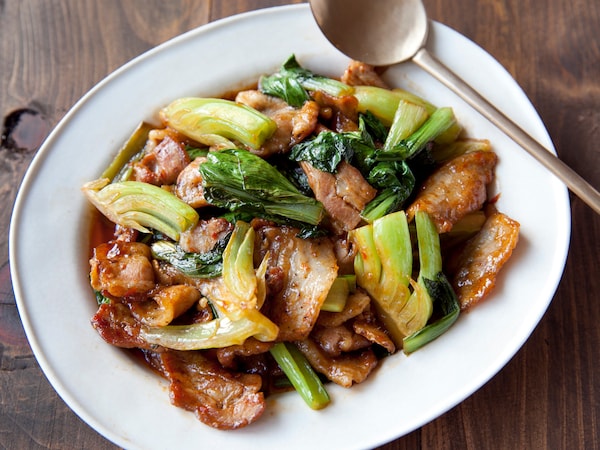 チンゲン菜と豚肉のピリ辛炒め  チンゲン菜と豚肉のピリ辛炒め