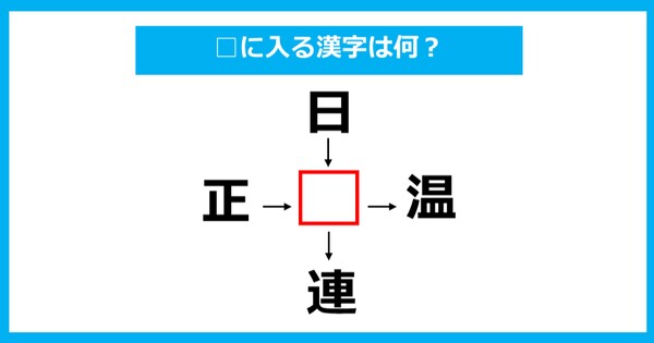 【漢字穴埋めクイズ】□に入る漢字は何？（第849問）