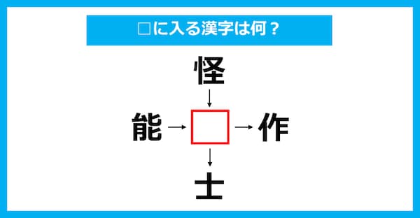 【漢字穴埋めクイズ】□に入る漢字は何？（第2433問）