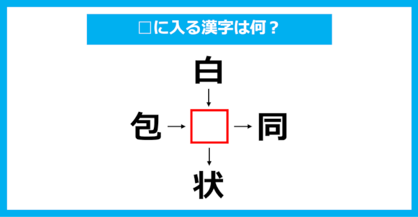 【漢字穴埋めクイズ】□に入る漢字は何？（第2701問）