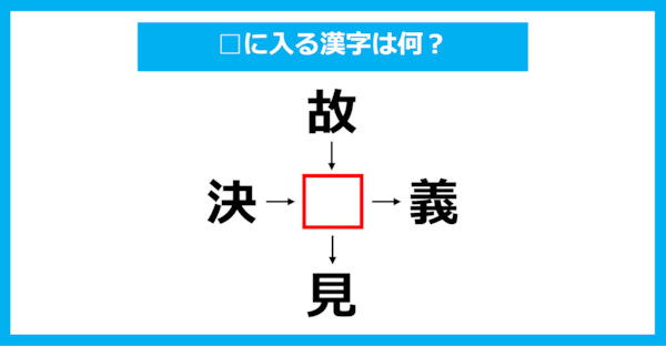 【漢字穴埋めクイズ】□に入る漢字は何？（第2718問）