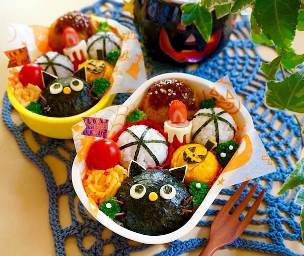 A Halloween Bento Full of Seasonal Ingredients