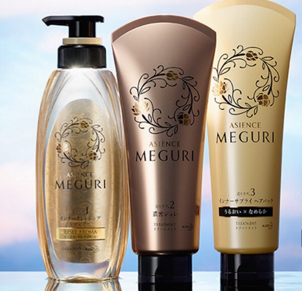 1. Asience Meguri / Inner Cleansing Shampoo / Concentrated Gelée Treatment / Inner Supplier Hair Pack