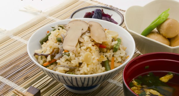 4. Matsutake Gohan: Pine Mushroom Rice