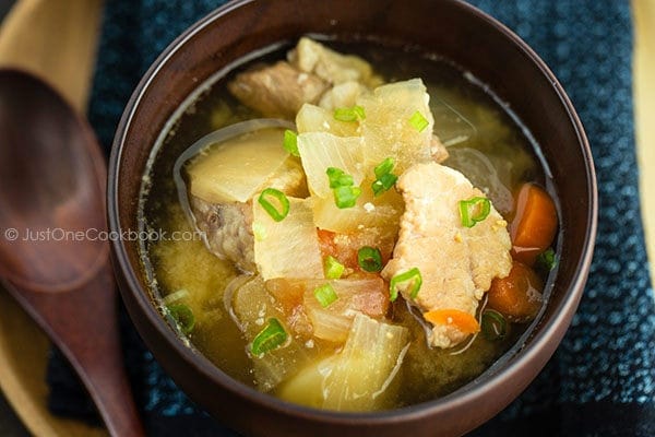 4. Tonjiru (Pork & Vegetable Soup)