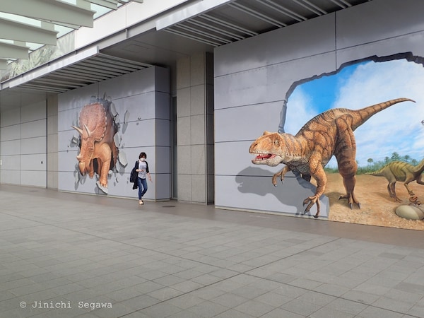 3D版恐龍壁畫