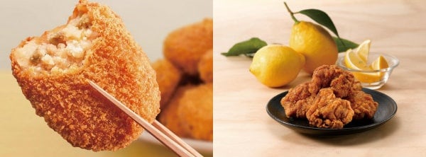 4. Potato 'Korokke' & 'Tori-kara' Lemon