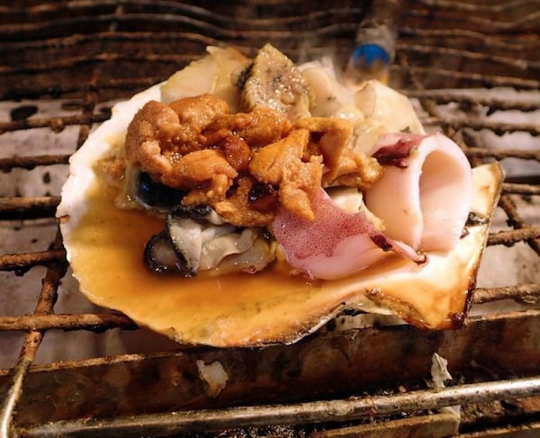 7. Grilled seafood at Tsukiji Maguro no Miyako