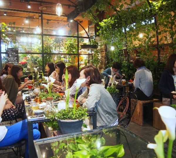 4. A café in an oasis! Aoyama Flower Market Tea House