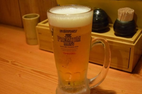 2. Toriaezu Nama (とりあえず生）ก่อนอื่นก็เบียร์สด
