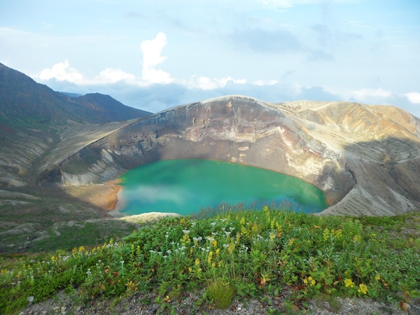 4. Miyagi Prefecture — Okama Crater, Zao Mountain Range