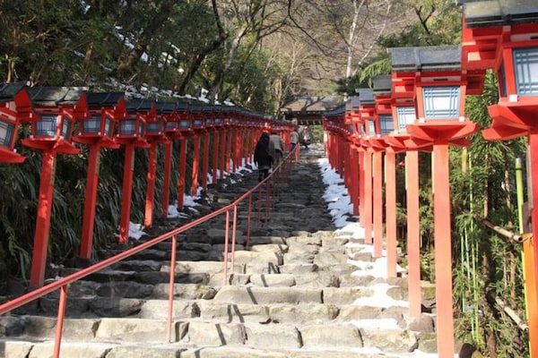 10. Walk along the Path of Love at Kifune Shrine