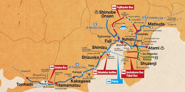 Explore with the Mt. Fuji-Shizuoka Area Tourist Pass Mini