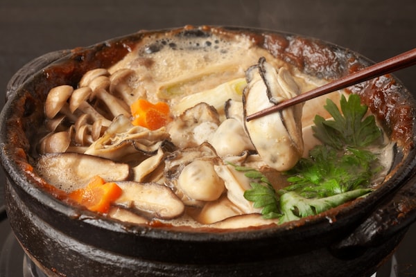 廣島第一的進補料理「牡蠣土手鍋」