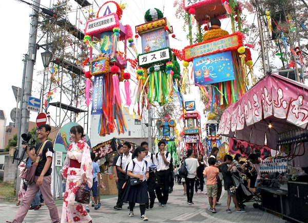 4. อธิษฐานขอพรในเทศกาลทานาบาตะ เมืองโมบาระ จังหวัดชิบะ (Mobara Tanabata Festival, Chiba)