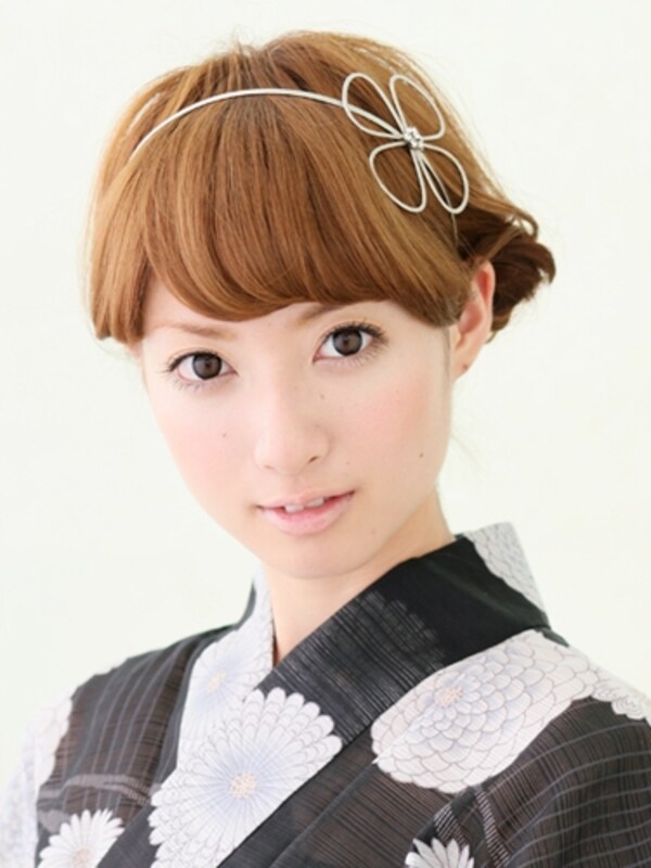 ショート浴衣 クラシカルな艶やかショートアレンジ 浴衣ヘアアレンジ All About