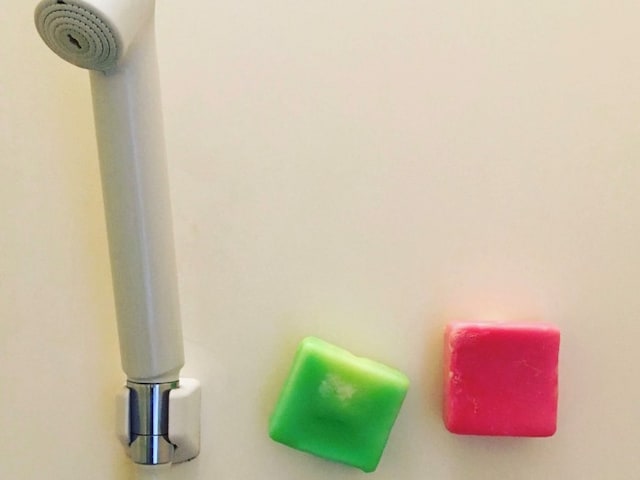 シャンプーとリンスも、固形の物を使用