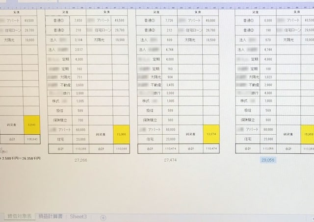 「半年ごとにエクセルでバランスシートを作っています」(シュウさん)