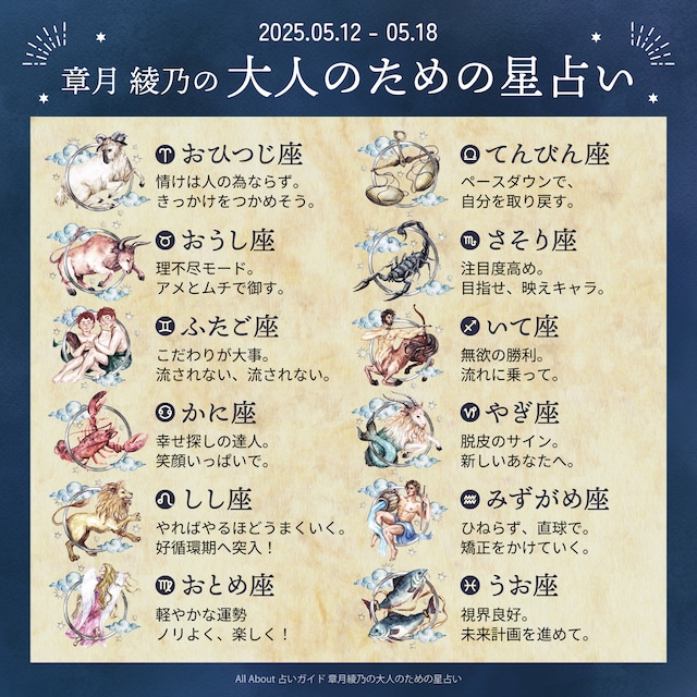章月綾乃からあなたへ送る今週のメッセージ