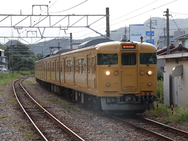 JRの普通列車　赤穂線（岡山県）を走る電車