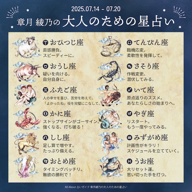 章月綾乃からあなたへ送る今週のメッセージ